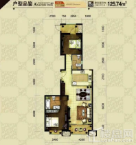 125.74平2室2厅2卫