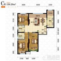 138平3室2厅2卫C6户型