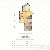 70.45平1室2厅1卫A户型