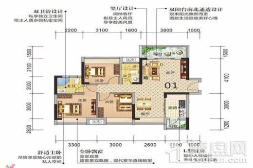 香堤1里户型图