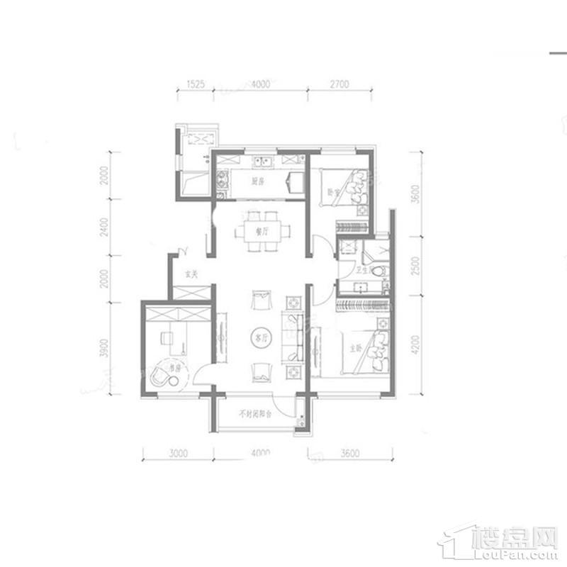 112平3室2厅1卫1厨