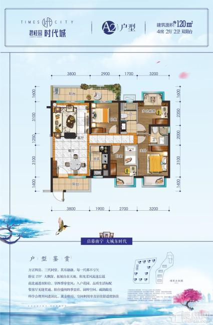 碧桂园时代城120㎡A2户型