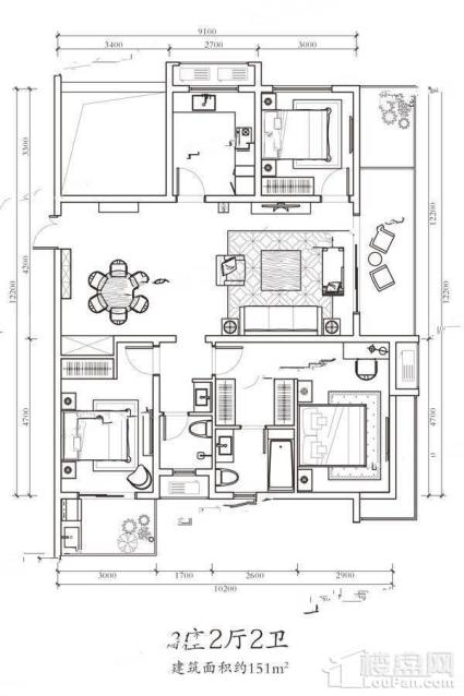 151户型图