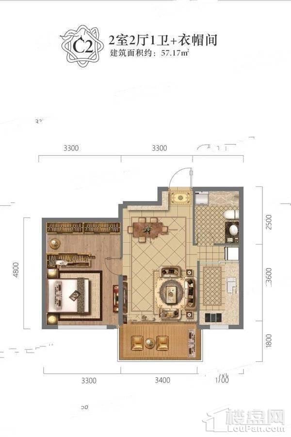 C2户型57.17平
