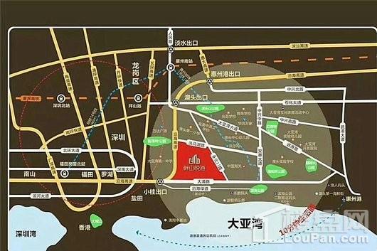 畔山悦海花园项目区位图