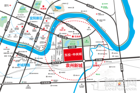 东投·中央城交通图