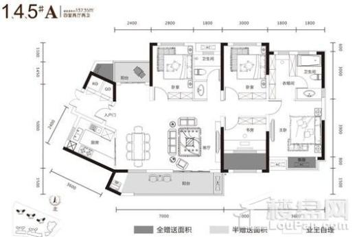 世茂璀璨天城户型图