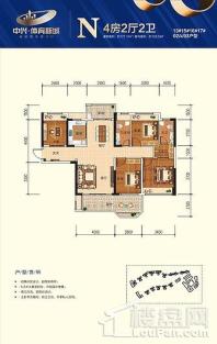 中兴·体育新城N 4室2厅2卫1厨