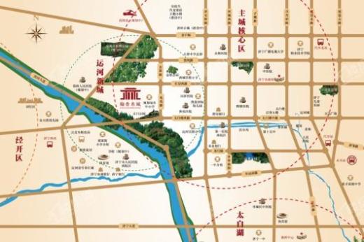 翰香名城交通图