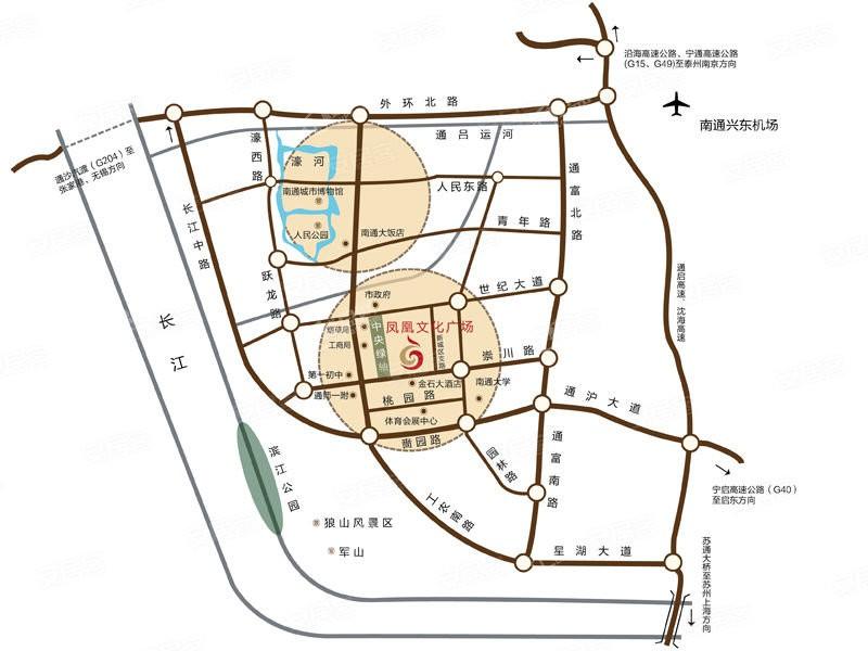 凤凰文化广场位置图