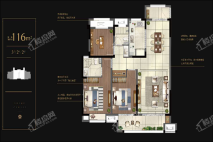 世茂璀璨泱颂116㎡ 3室2厅2卫1厨