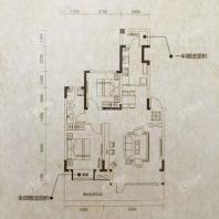 新加坡花园洋房94平3室2厅1卫Y2户型