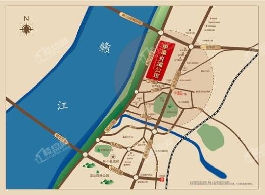 中梁·外滩公馆交通图