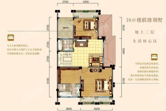 大华艺墅11#东户-二层 4室3厅4卫1厨