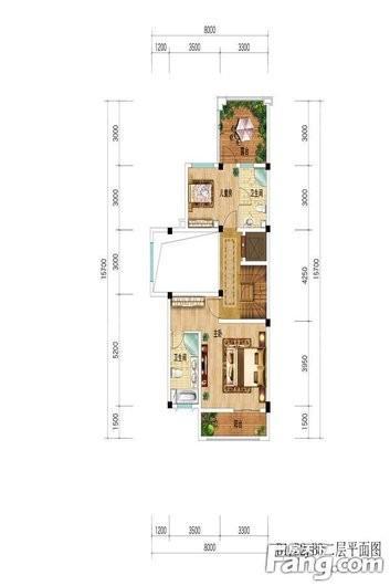 加州橘郡住宅B1-3号楼二层 5室2厅4卫1厨