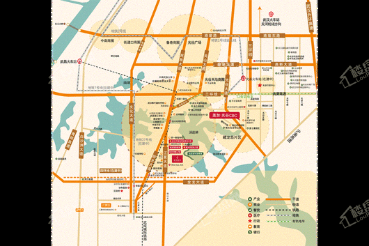 加州橘郡住宅区位图