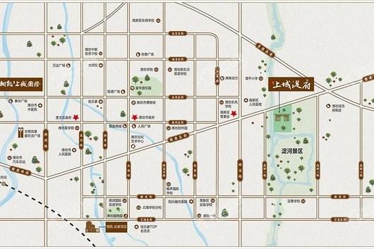 上城浞府交通图