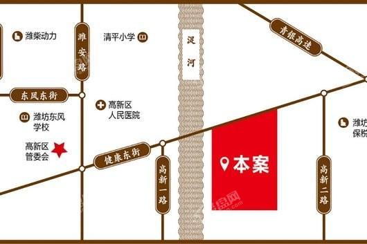 上城浞府项目电子区位图