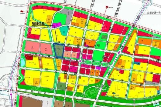 丰田旧村改造地块区位图（南邻轨道交通一号线）