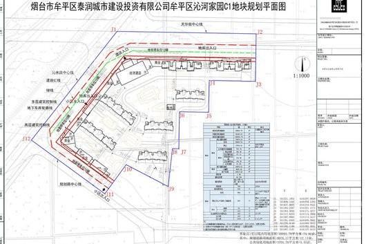 沁河家园C1地块规划平面图