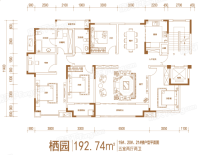 杨家埠文化创意梦想小镇19#.20#、21楼户型 5室2厅2卫1厨