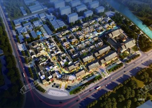 杨家埠文化创意梦想小镇项目一期鸟瞰图