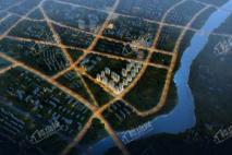 华达·龙都锦城区域夜景鸟瞰图