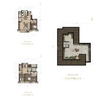 叠拼148平4室2厅4卫1厨A5户型图