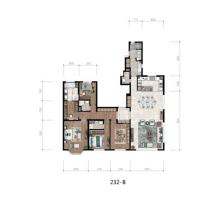 232平4室2厅5卫户型图