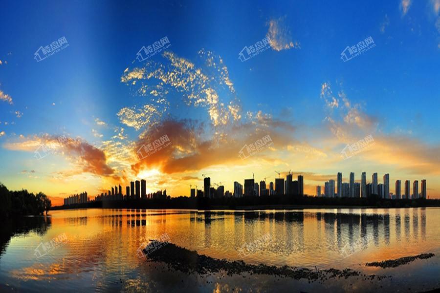 阳光100国际新城河景实景图