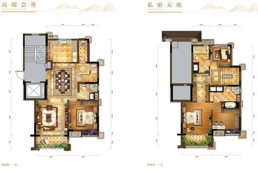 恒大翡翠湾X6-E建面146平4室2厅3卫 4室2厅3卫1厨