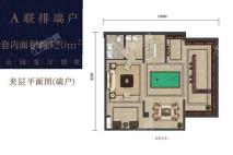 龙湖·九里晴川·揽境A联排端户夹层平面图 4室5厅7卫1厨