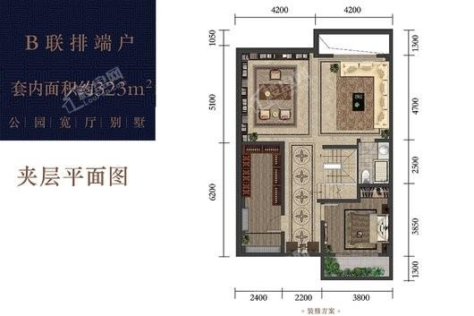 龙湖·九里晴川·揽境B联排端户夹层 5室7厅6卫1厨