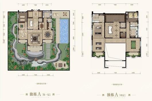 新江与城·天奕独栋A户型地下层 8室6厅7卫1厨