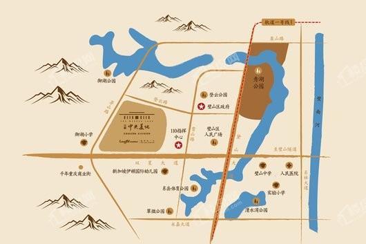 久桓中央美地交通图
