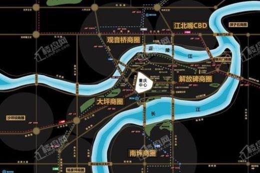 重庆中心交通图