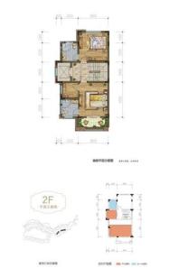 奥园·鉴云山联排A户型2层 3室2厅3卫1厨