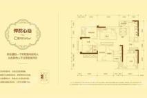 万科金色悦城五期五期5号楼C户型 2室2厅1卫1厨