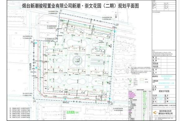 新潮崇文花园二期规划总平面图