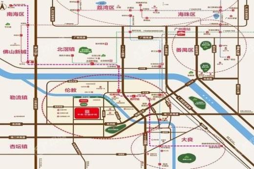中海万锦公馆交通图