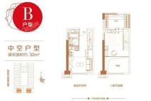 碧桂园·朝花（商用）B户型 1室1厅1卫