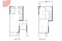 里城樾公馆建面93-103平A3户型 2室2厅2卫1厨