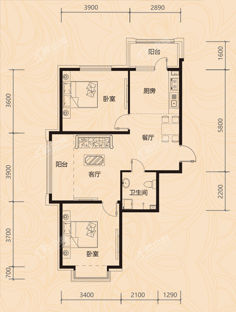 金色城邦户型图