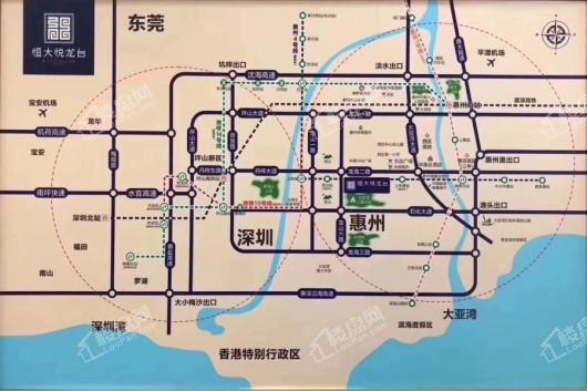 惠州恒大悦龙台项目区位图