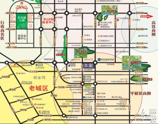 锦绣名城位置图