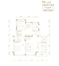 云米智慧之光167平3室2厅2卫户型图