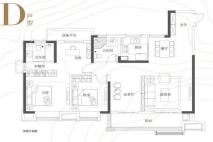 西子曼城D户型 4室2厅2卫1厨