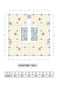 中建·智立方LOFT户型图 1室1厅1卫1厨