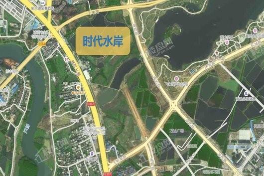 时代水岸项目位置卫星地图