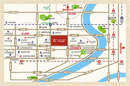 九华产业佳园区位交通图